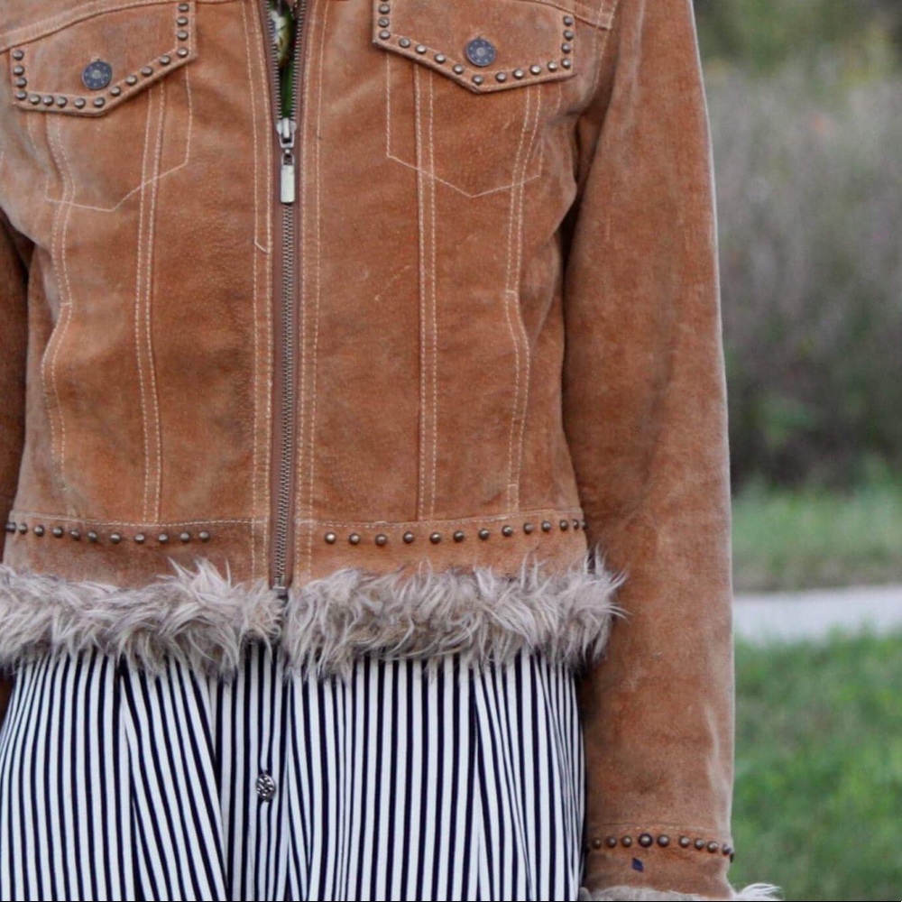 COPY - Penny Lane Coat, Vintage, Shearling Studded - Picture 9 of 9